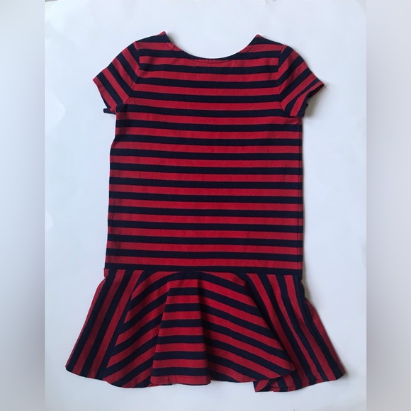 Polo Ralph Lauren Red and Blue Striped Dress, Size 5. - Picture 3 of 5